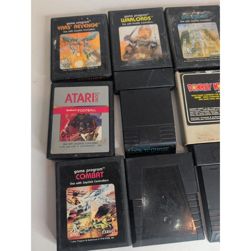 Atari 2600 Video Computer System Console + 2 Joystick Controllers 15 Games